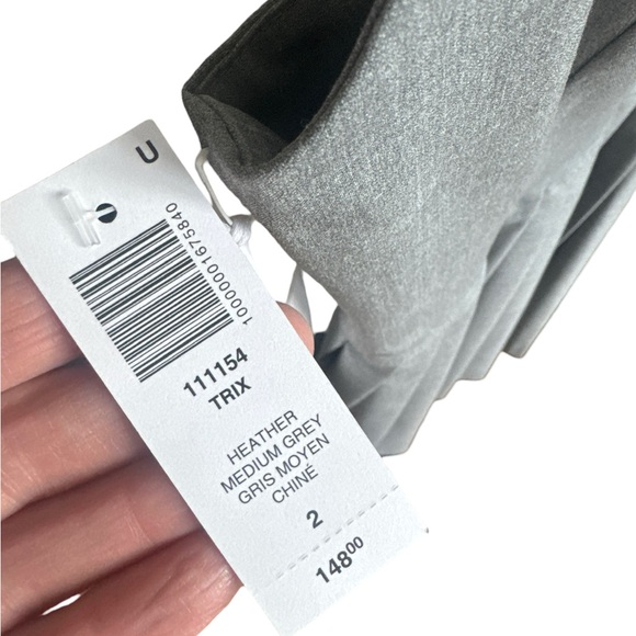 NWT. Aritzia Heather grey TRIX dress size 2 Sunday Best - Picture 12 of 13